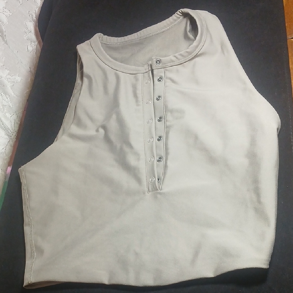 Sexy YPB Taupe Crop Top Sports Bra